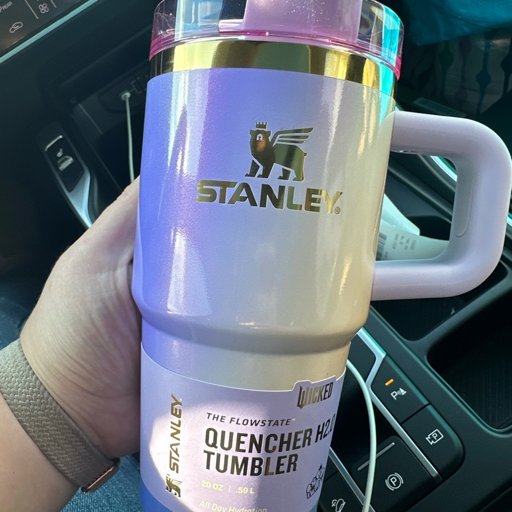 Stanley 20 oz. Special edition WICKED Glinda for good tumbler with handle